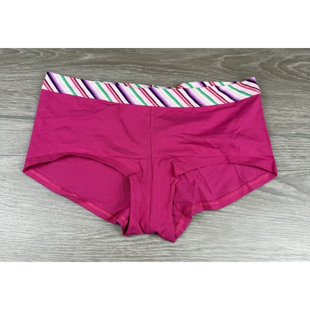 Victorias Secret Women's‎ Cotton Lingerie Boyshort Panties Pink Large New